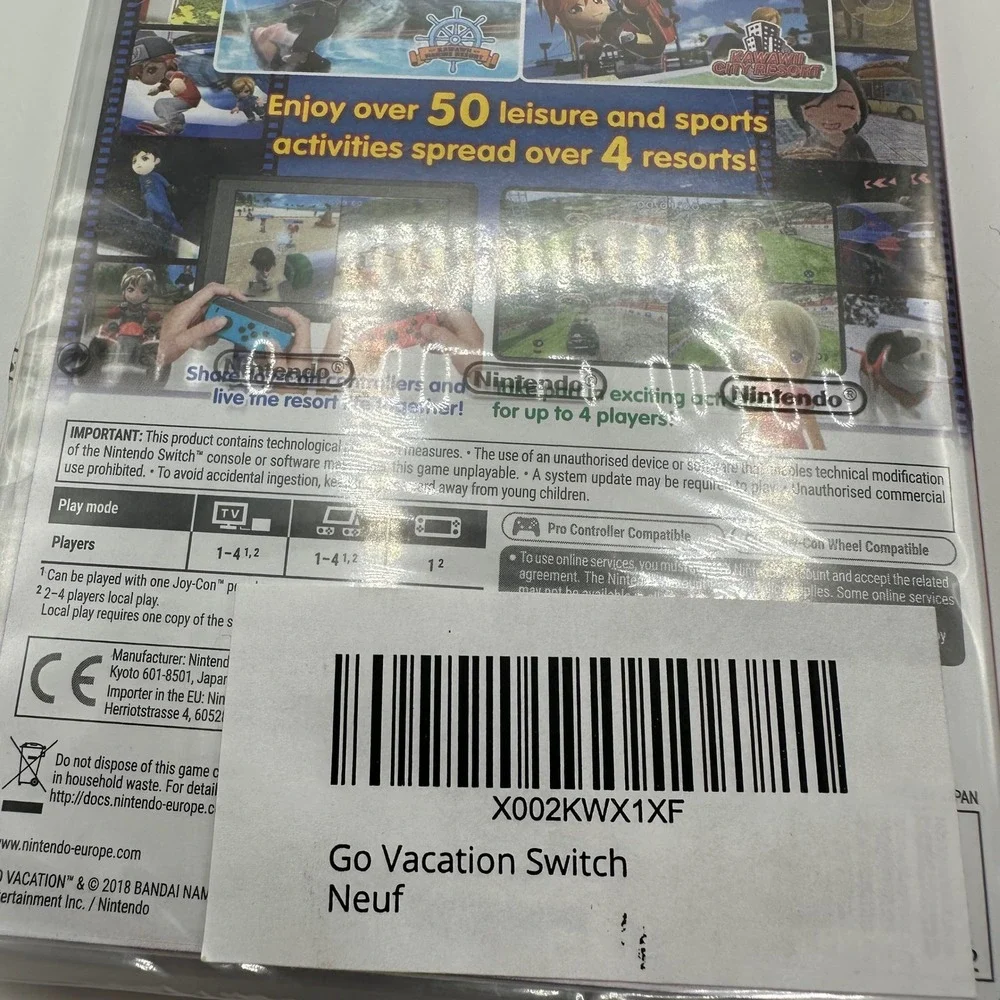 Go Vacation - Nintendo Switch New Sealed